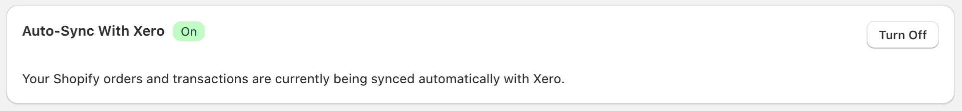 Enabling auto sync