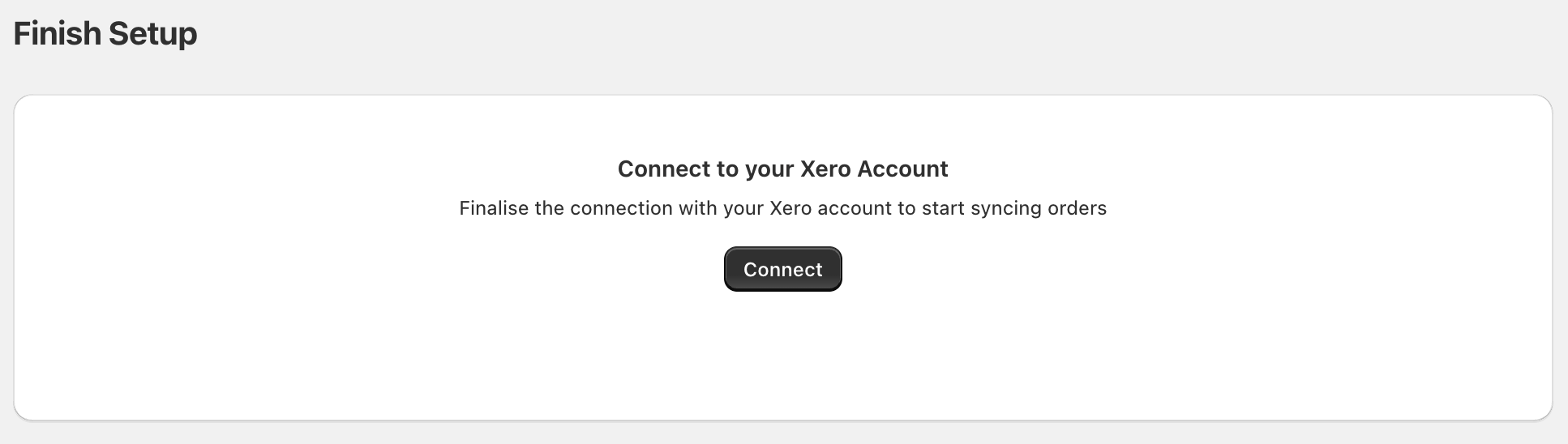 Connecting to Xero